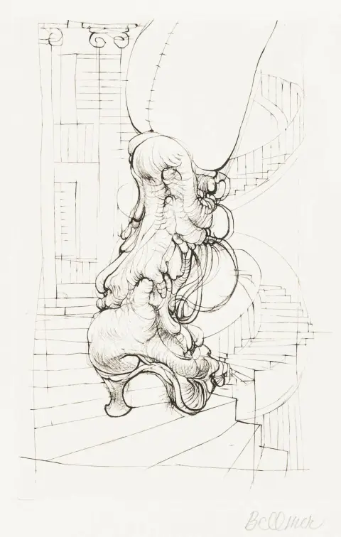 Bellmer, Hans – Grafica Bellmer. Catalogul nr. 1 al Studioului 69 (ed. de H. von Sydow-Zirkwitz). Cu portret și numeroase ilustrații…