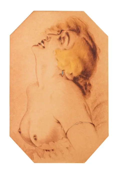 Brüning, Max – Colecție de șase acvaforte. Fiecare semnat cu creionul. Circa 1925. Dimensiuni plăci: între 29 x 15 cm și 42 x 27 cm.
