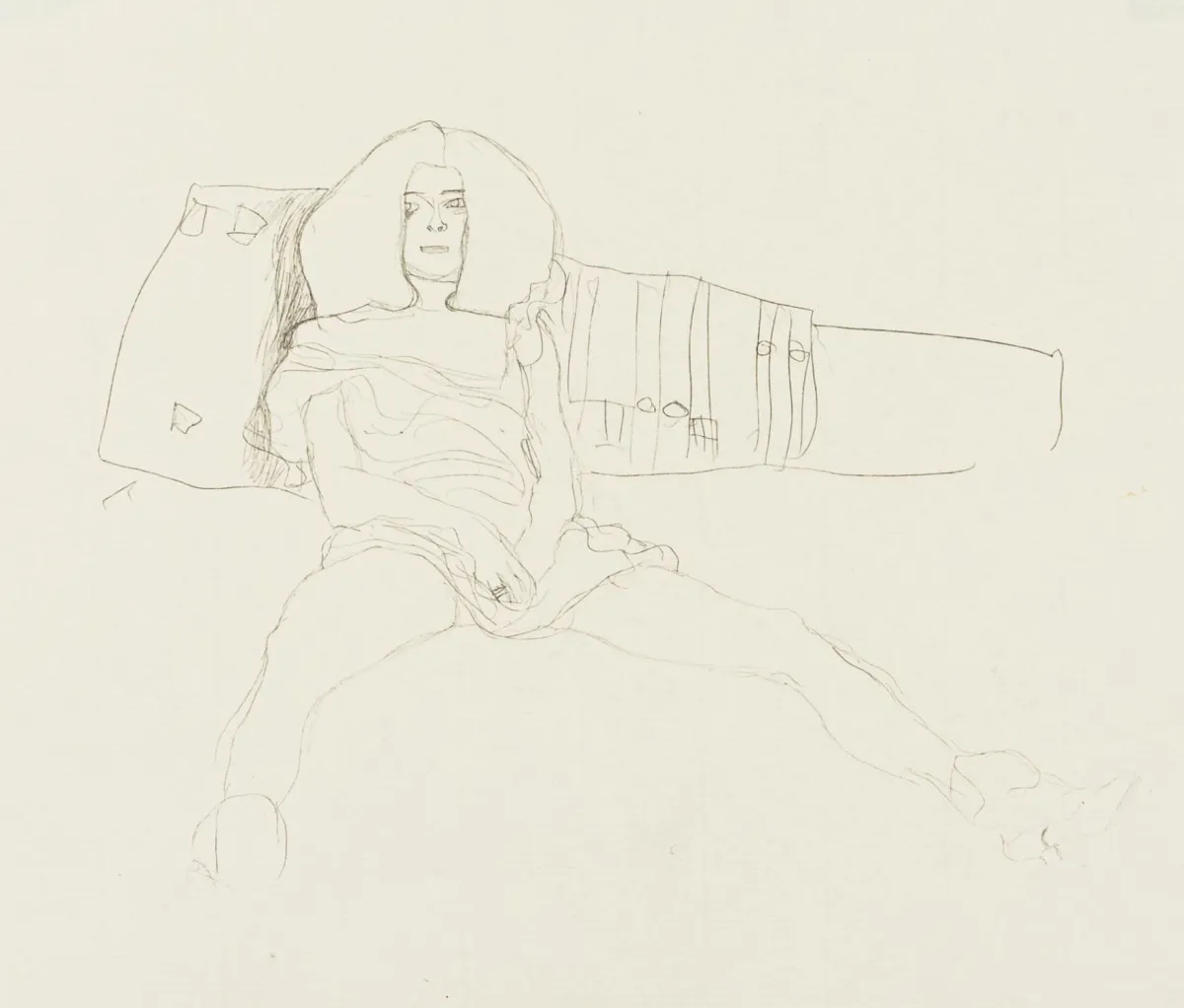 Klimt, Gustav – 卢奇安的交际花对话。7幅（共15幅）珂罗版画。可能为莱比锡，Zeitler，1907年。纸张尺寸：各约28 x…