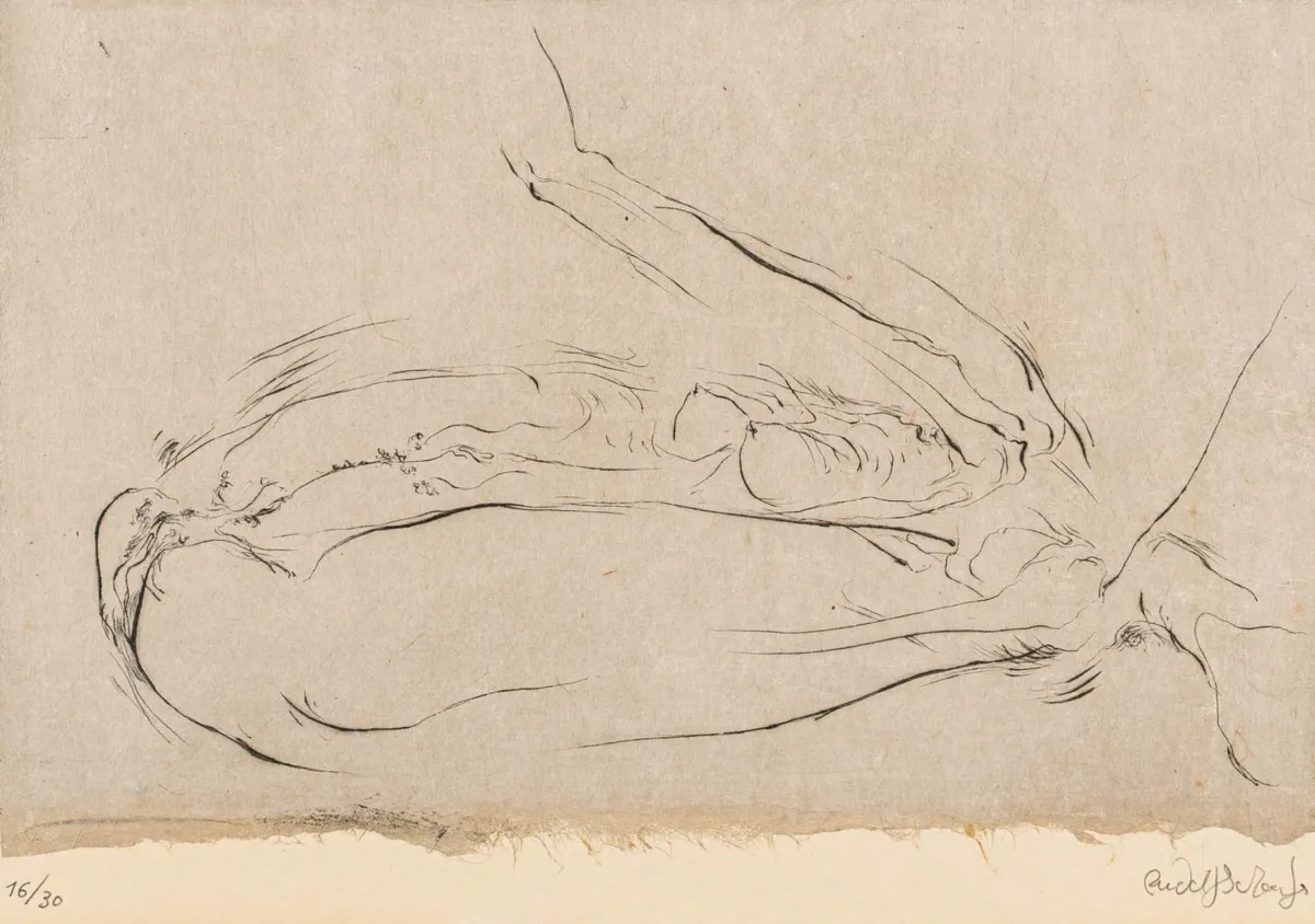 Schoofs, Rudolf – 5幅情色蚀刻版画系列。平贴于薄卡纸上，右下角有签名及…
