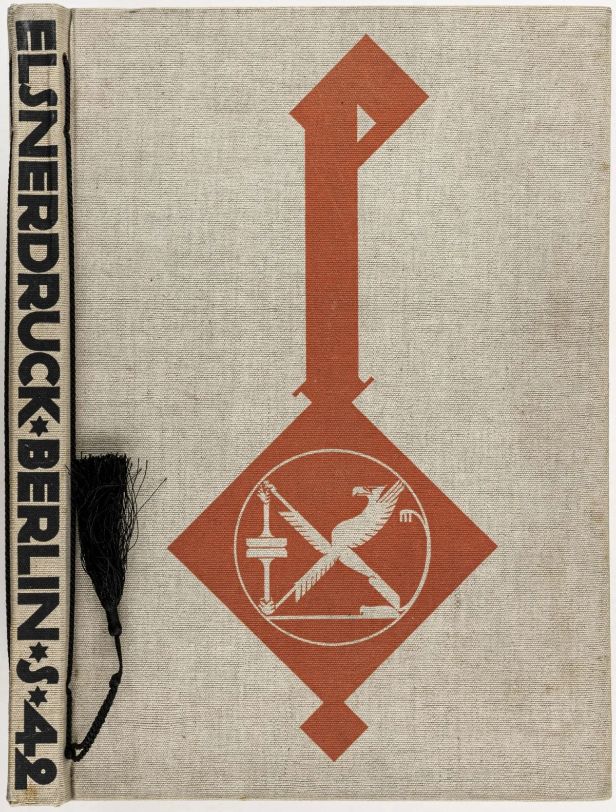 广告 – Elsner-Druck。Otto Elsner 印刷厂,柏林。纪念文集。含大量彩色插图及粘贴的印刷样张。