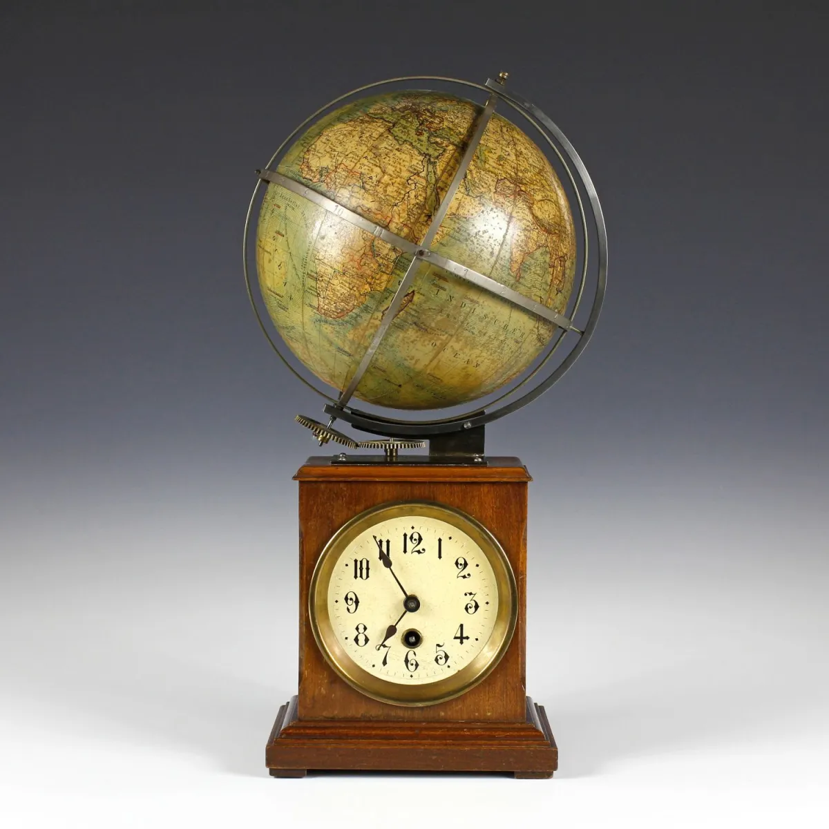 Rare horloge globe de L.J. Heymann, Berlin, vers 1900