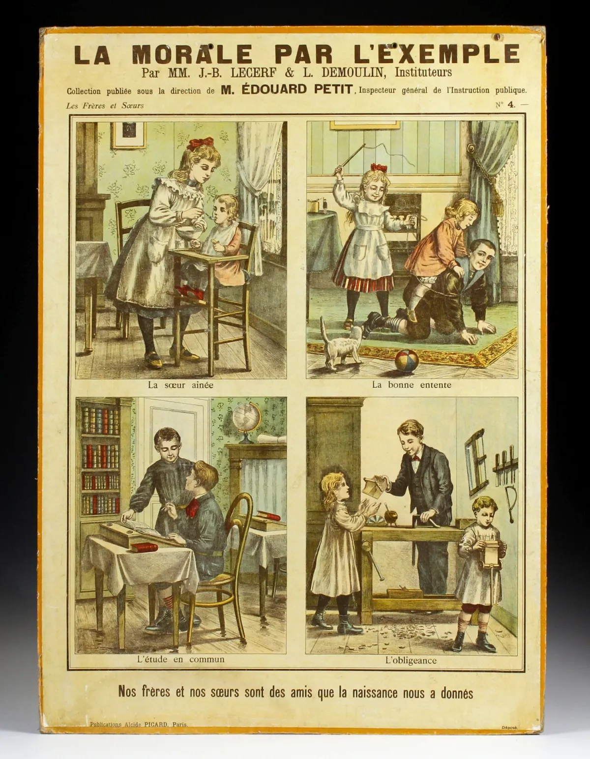 Tıp ve Eczacılık – Pedagoji öğretim levhası, Paris, yakl. 1900