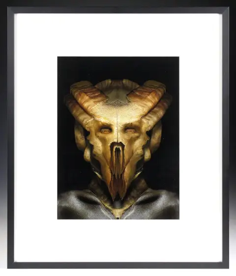 Kuriositeetit – Muotokuva "Black Amun". Merging Photography, fine art -pigmenttivedos 2006, painos IV/V, signeerattu kääntöpuolelle