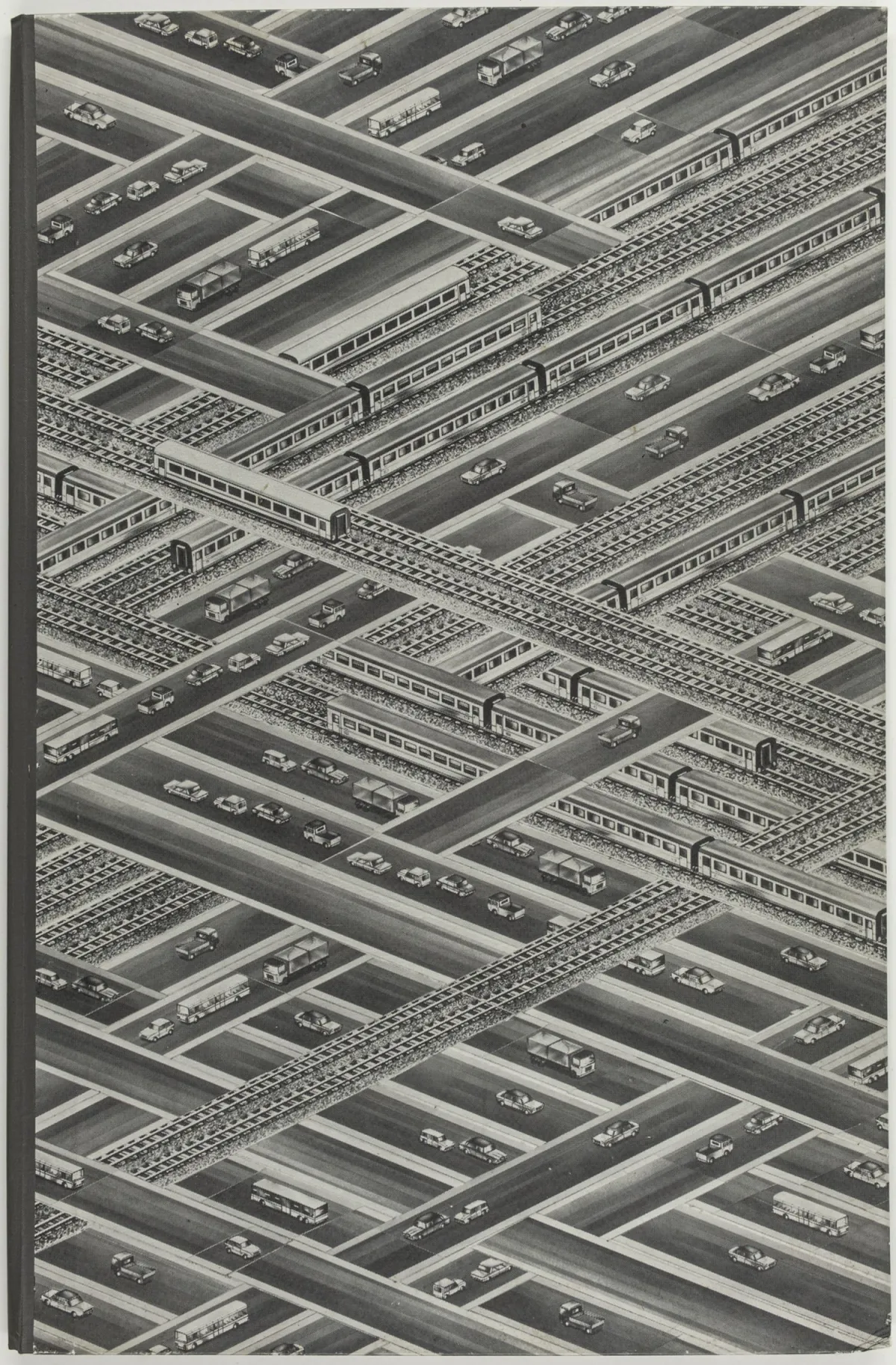 Bayrle, Thomas – 我在城市中。Rives纸石版画。右下签名、标日期及罗马数字编号，下方居中题献
