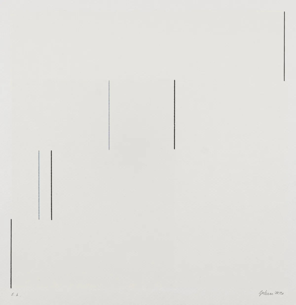 Böhm, Hartmut – 2 colour screenprints on different papers. Each signed, dated and marked "E.A.". 1985-1992.
