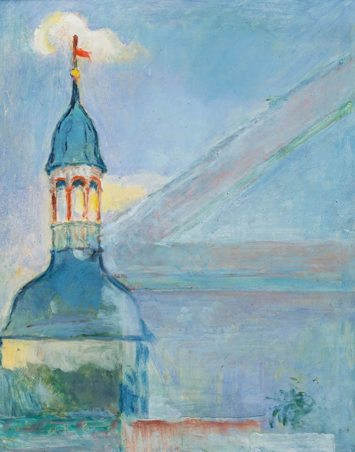 Buchholz, Erich – Церковь в Фелефанце. Масло на ДВП.