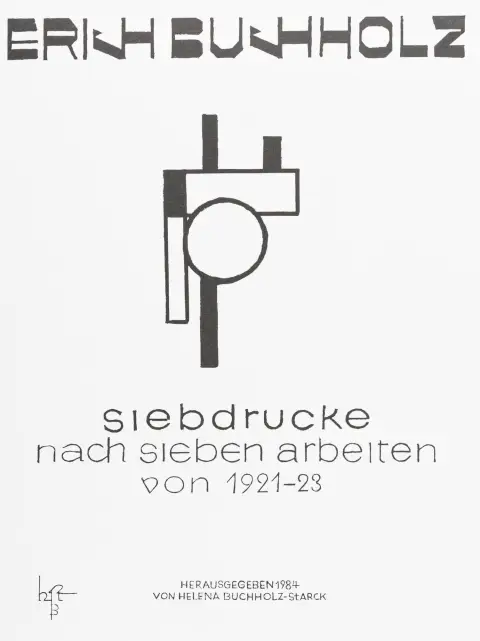 Buchholz, Erich – Serigrafie da sette lavori del 1921-23. 7 serigrafie a colori su carta rigata
