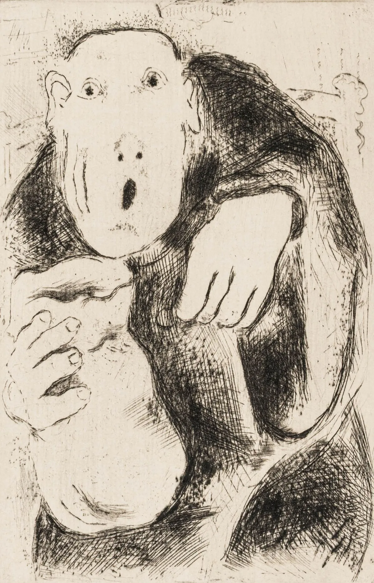 Chagall, Marc – L'Avarice. (Cimrilik). "Les sept péchés capitaux"dan 2. levha
