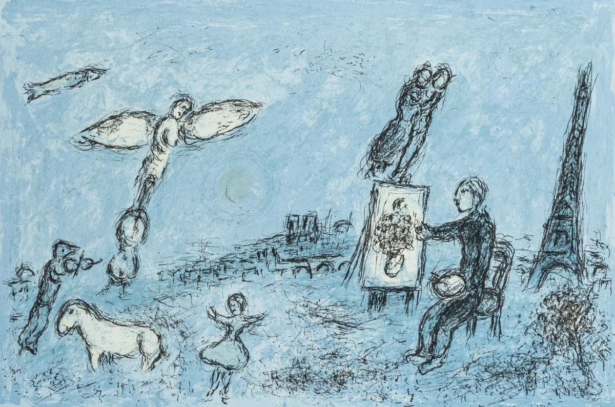 Chagall, Marc – Sbírka 7 barevných litografií. 1960-1981.
