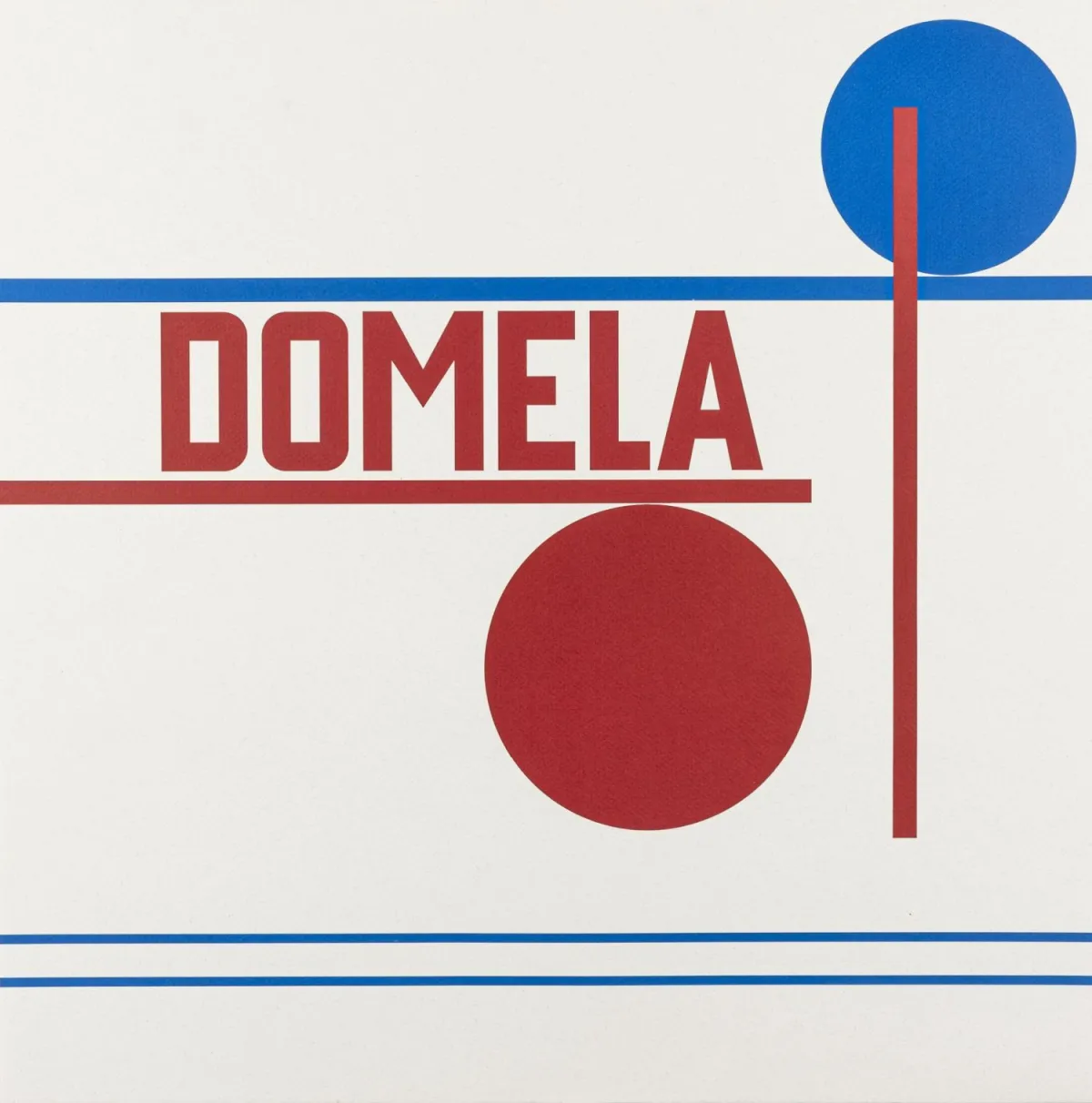 Domela, César – 无题。（几何构图）。纸上彩色丝网版画。1990年。纸张尺寸：48 x 48 cm。该丝网版画…
