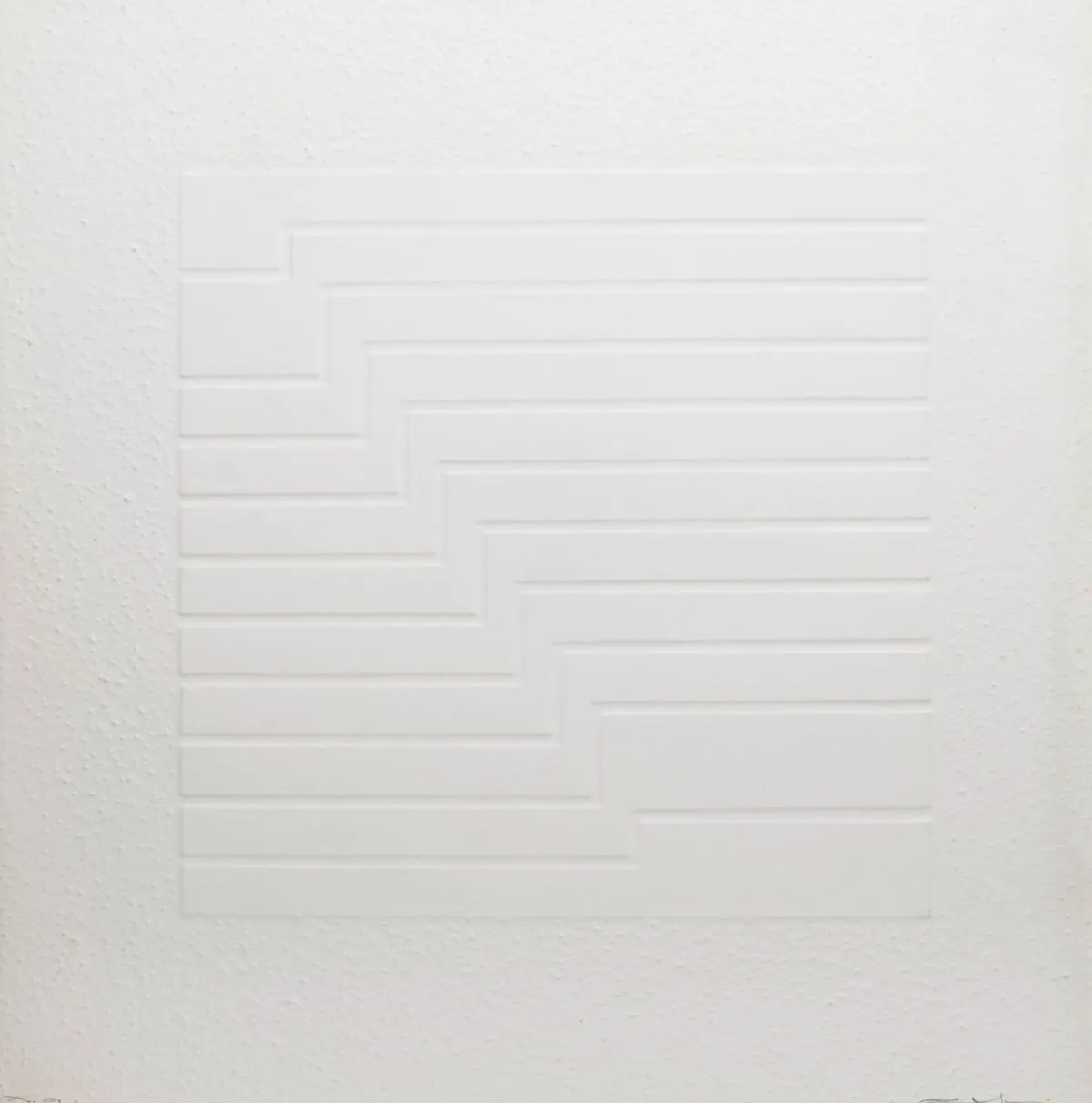 Erb, Leo – 线条图。手工纸压印版画。右下签名，左下标注"e.a."。1991年。纸张尺寸：61,5 x 61 cm。