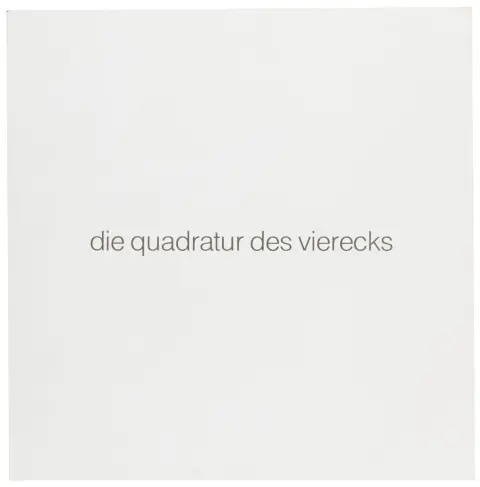Erb, Leo – die quadratur des vierecks。10幅压印版画。每幅为中间对折的双页，左侧为排版文字，印于犊皮纸上。…