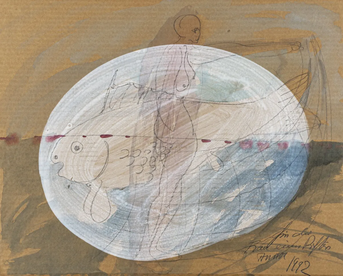 Fluxus – Anatol（即：Anatol Herzfeld）。5幅水彩画和1幅水粉画合集。均有签名或花押。1968-2001年。