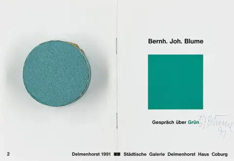 Fluxus – Blume, Anna og Bernhard. Samling av 10 signerte post- og reklamekort samt 1 signert katalog. Ca. 1968-2020. 5 kort…