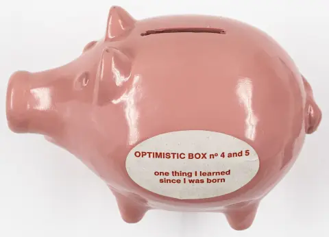 Fluxus – Filliou, Robert e Joachim Pfeufer. Optimistic Box Nr. 4 und 5. One thing I learned since I was born - that I must die since I…