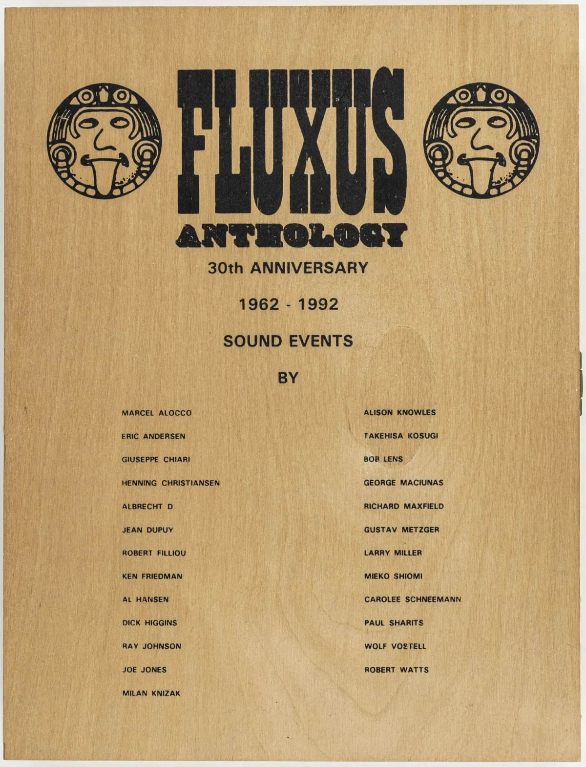 Fluxus – Fluxus Anthology - 30th Anniversary Sound Anthology - 1962-1992. مع 8 أشرطة صوتية و8 كتيبات