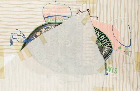 Fluxus – Roth, Dieter 与 Stefan Wewerka. 无题. 彩色丝网印刷"kleine Kümmelei"拼贴。背面有Wewerka的印刷签名和…