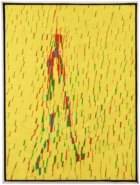 Geccelli, Johannes – Innerhalb des Lichts. Acryl op doek. Verso gesigneerd en gedateerd met penseel.