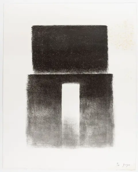 Geiger, Rupprecht – Zonder titel. (Zwart-wit). Lithografie op BFK Rives. Rechtsonder gesigneerd en genummerd, linksonder met…