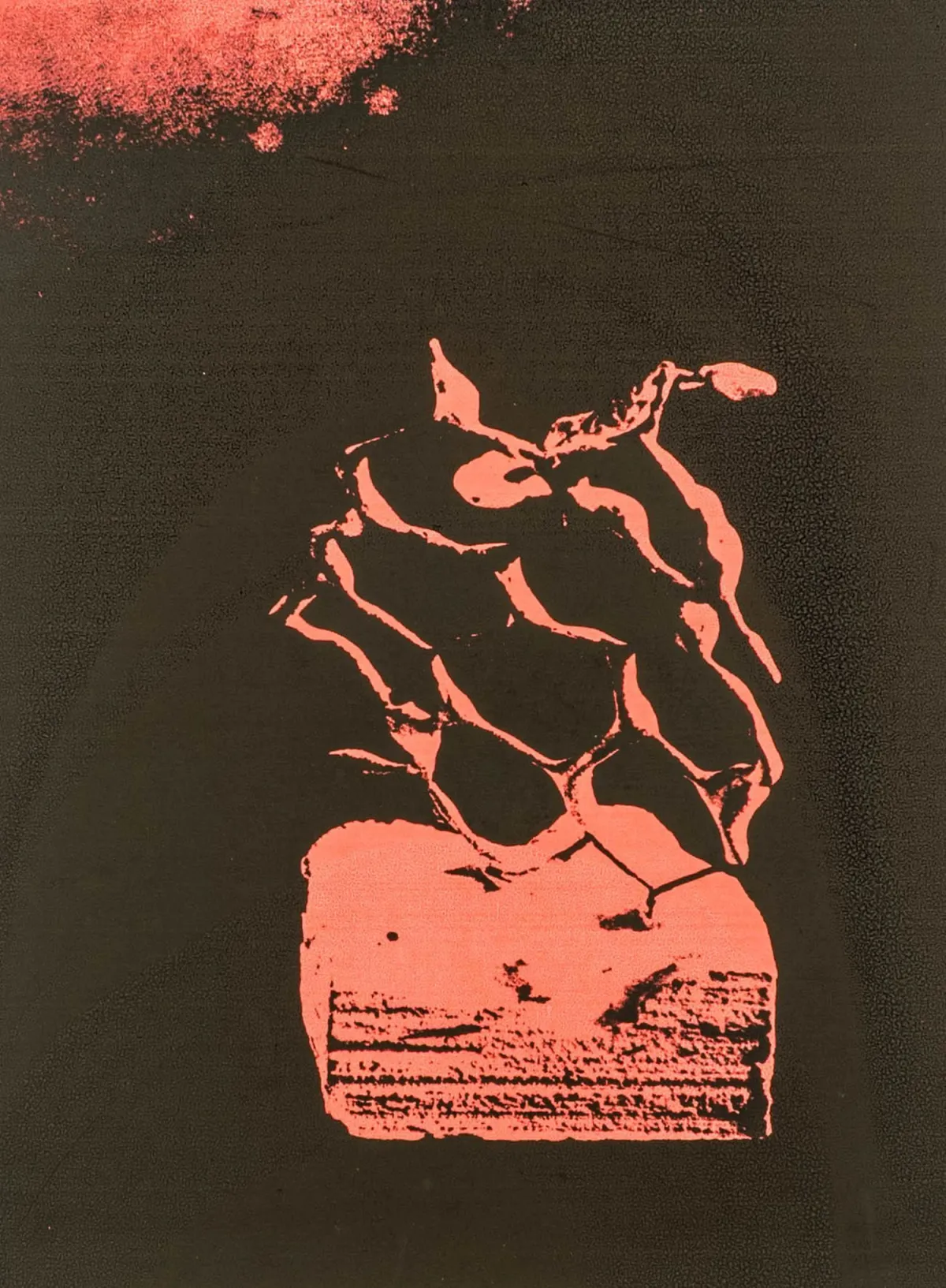 Glöckner, Hermann – 无题。（网状雕塑）。厚犊皮纸丝网印刷。下方居中铅笔花押。1981年。