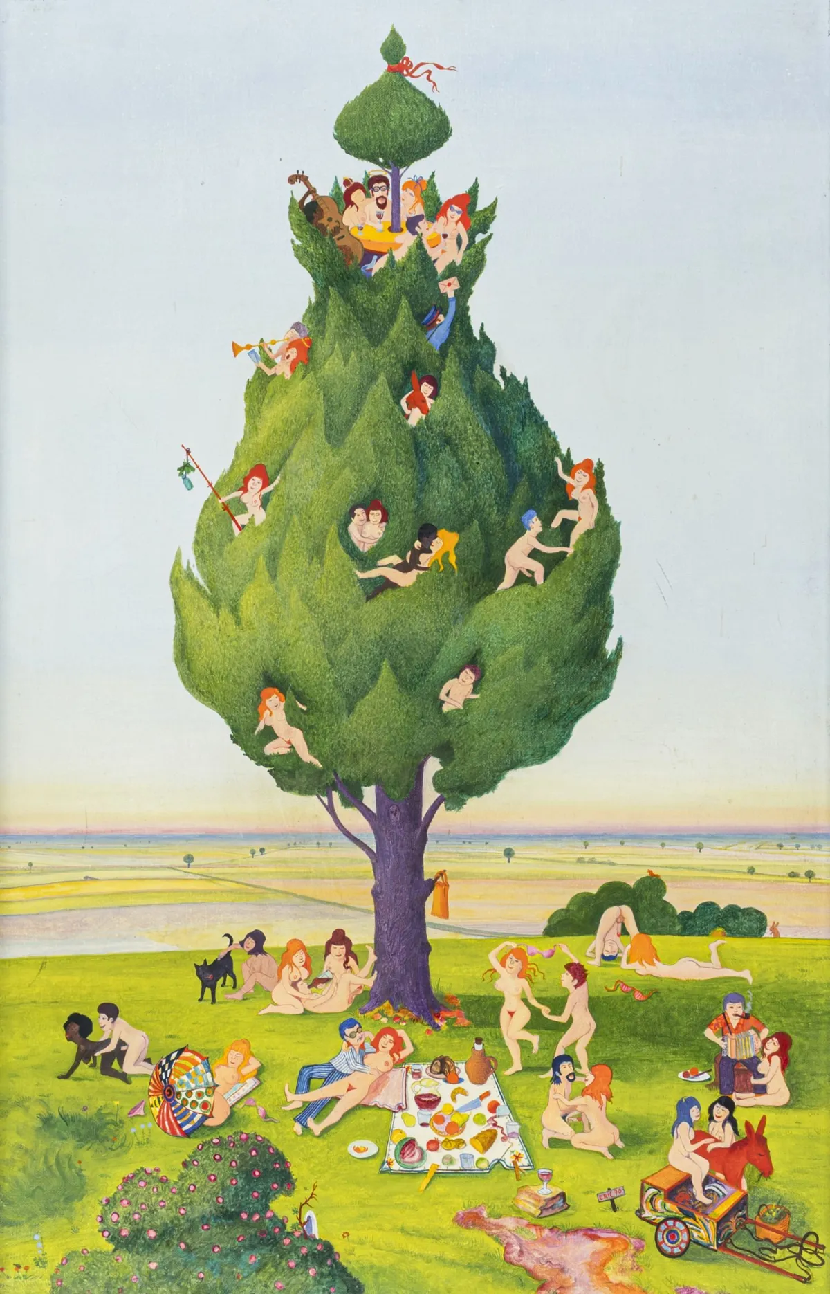Harter, Eric – 7件作品收藏。三幅绘画和四幅素描。六件作品有签名和日期。1961-1995年。尺寸：8 x 6...