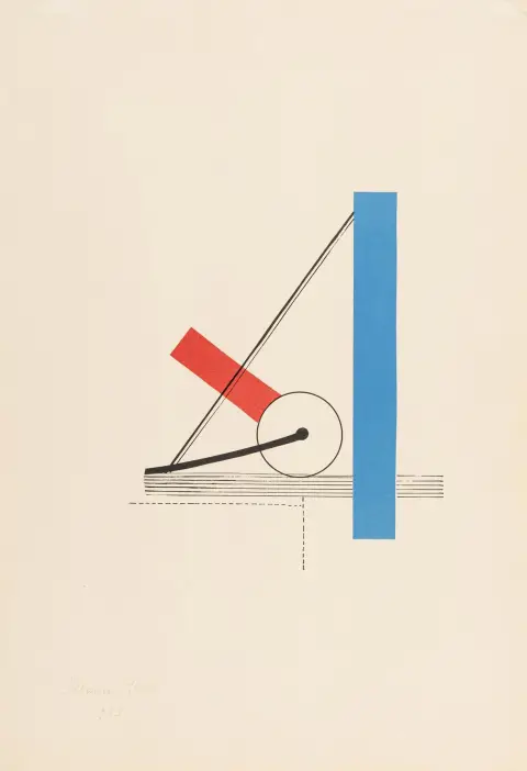 Henri, Florence – Hanover Gallery için afiş. Velin üzerine renkli litografi. Sol altta imzalı ve tarihli. 1923. Yaprak ölçüleri: 50,3 x 34,8…
