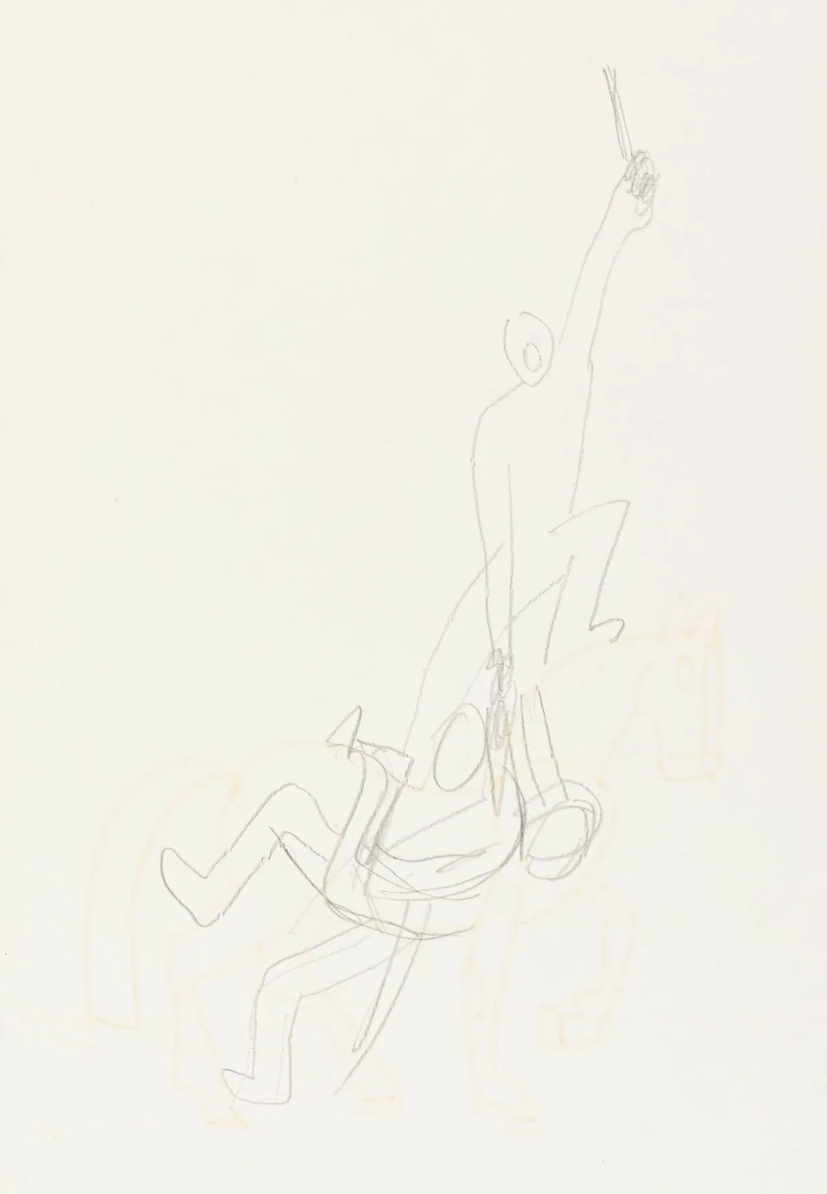 Hödicke, Karl Horst – Untitled. (Two nudes).