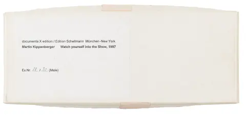 Kippenberger, Martin – Watch yourself into the Show (male)。铅铸。