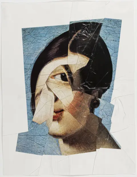 Kolár, Jiri – Mademoiselle Rivière. Crumblage. Monogrammato e datato nel margine inferiore. Firmato, datato e numerato al verso.