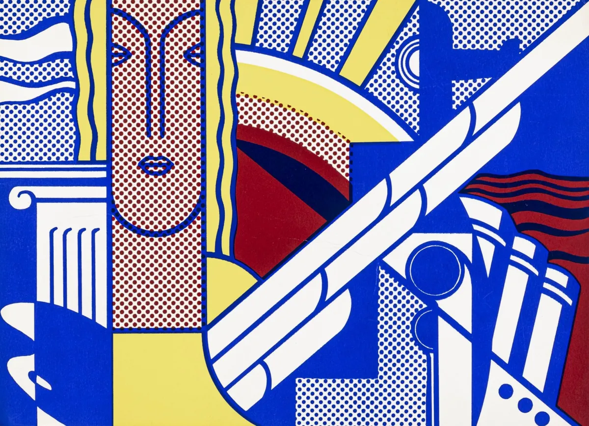 Lichtenstein, Roy – 无题。卡纸彩色丝网版画。纽约Leo Castelli Gallery展览海报。1967年。