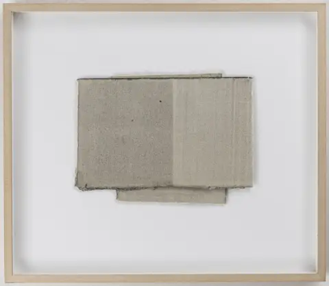 Maltz, Russel – Stacked Drawing. Composizione di due disegni a inchiostro su carta, montati su supporto e incorniciati in teca.