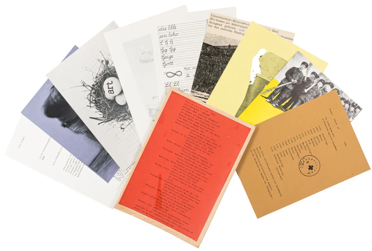 作品集 – Marksgrafik 1972。为科隆 art intermedia 编辑。含10件签名作品。科隆，art intermedia，1972年。画面…