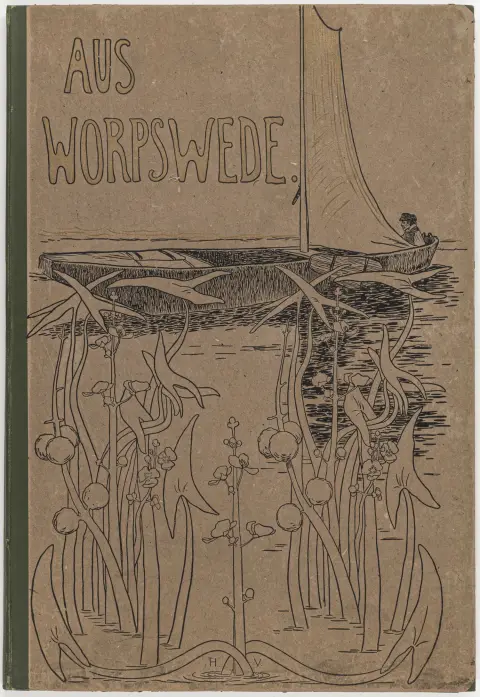 Portfolio – Aus Worpswede. Neue Folge 1897. Con 1 vignetta di titolo incisa e 12 acqueforti originali di Hans am Ende, Fritz Mackensen,…
