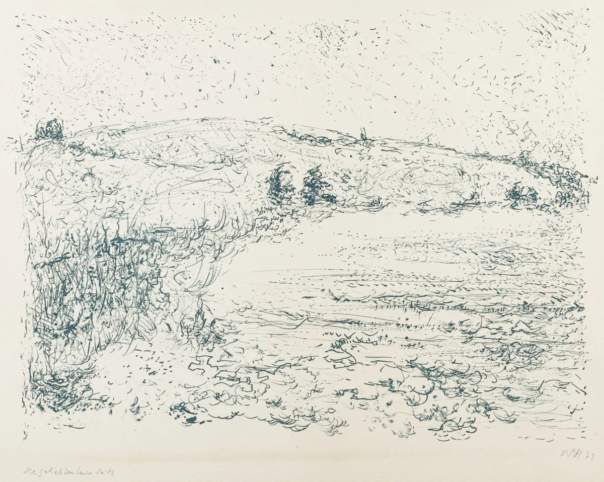Niemeyer-Holstein, Otto – 3件版画合集。2幅石版画和1幅蚀刻版画，不同纸张。均带花押。