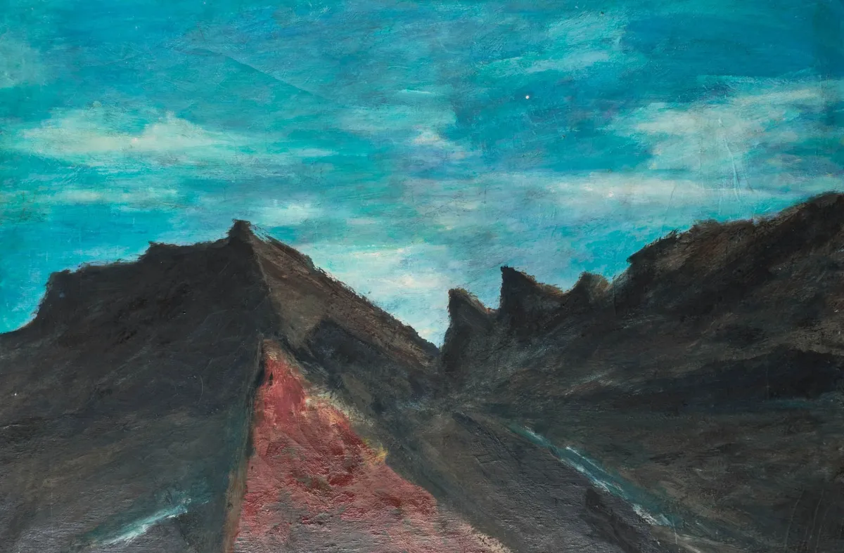 Stepanek, Alice – Saluti das Vesuvio。布面油画。背面签名、题献、题名及标注。1980年代。画面尺寸：80 x…
