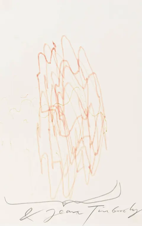 Tinguely, Jean – Meta-Matic Nr. 6. Disegno a pennarello su cartoncino leggero