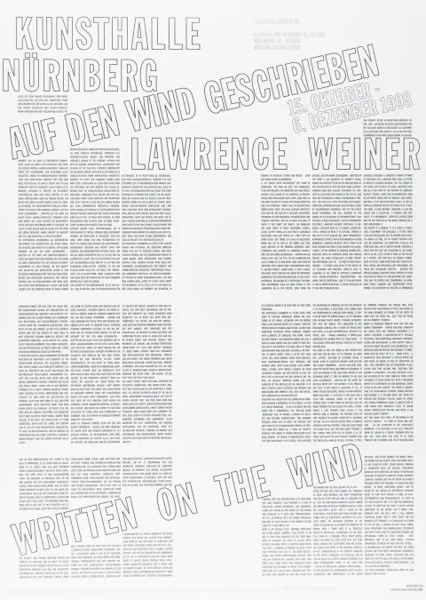 Weiner, Lawrence – Samling med 2 signerte invitasjonskort, 1 signert plakat og 1 DVD. 1997-2002