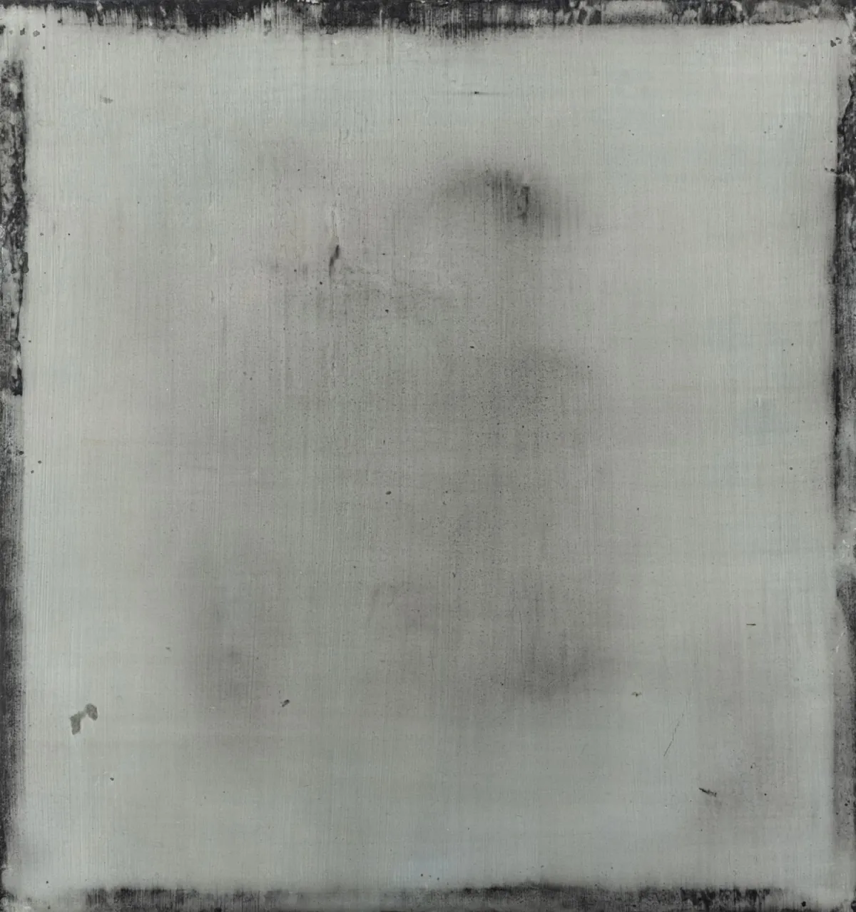 Yamanobe, Hideaki – Daylight - Blue - Grey. Acrylic on tissue paper on canvas. Signed, titled and dated verso. 2005. Image dimensions: 77...