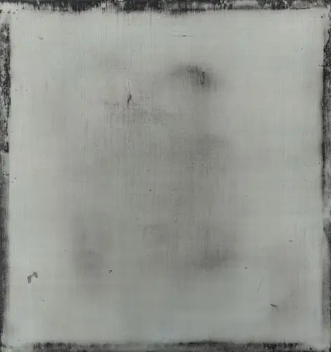 Yamanobe, Hideaki – Daylight - Blue - Grey. Acryl op zijdevloeipapier op doek. Verso gesigneerd, getiteld en gedateerd. 2005. Beeldafmetingen: 77...