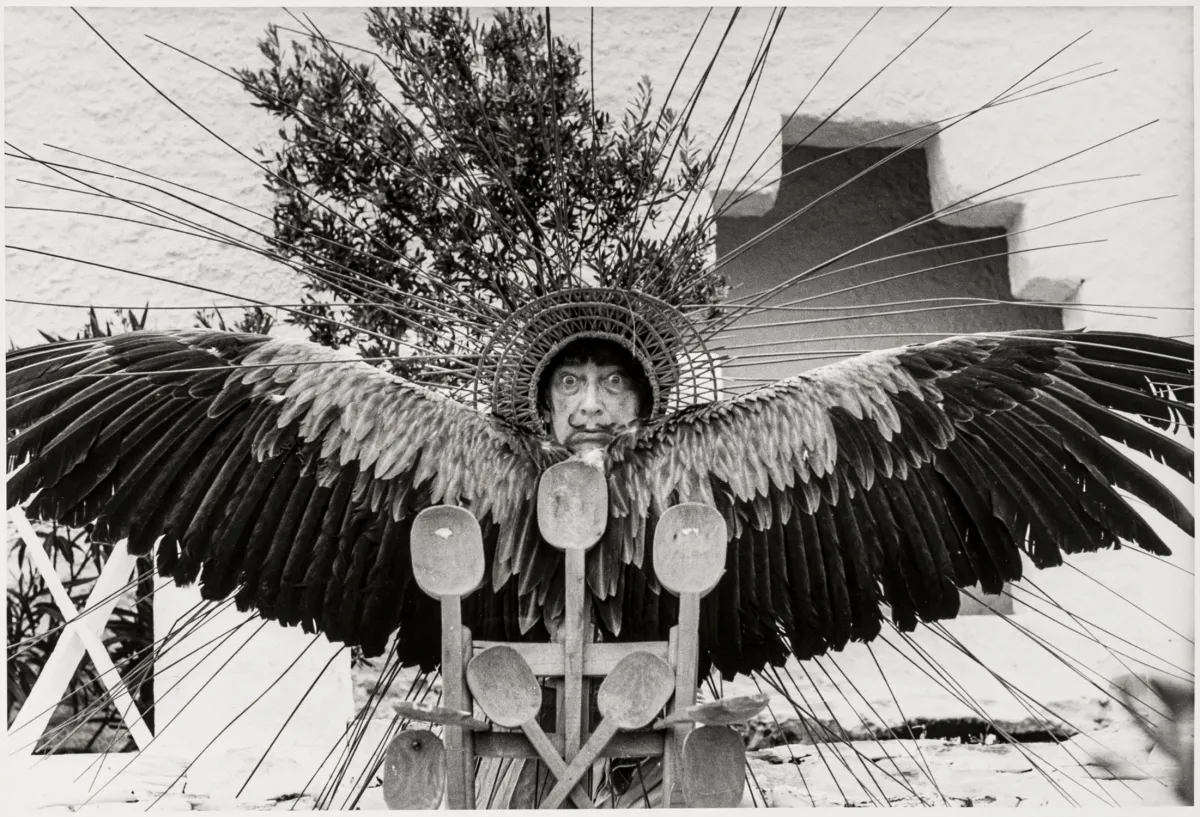Bokelberg, Werner – Salvador Dali. Photograph. Silver gelatin. Signed verso, dated and "Copyright" stamp. 1965/2001.