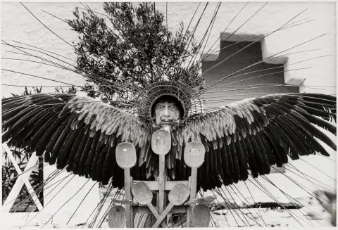 Bokelberg, Werner – Salvador Dali. Fotografie. Zilvergélatine. Verso gesigneerd, gedateerd en met "Copyright"-stempel. 1965/2001.