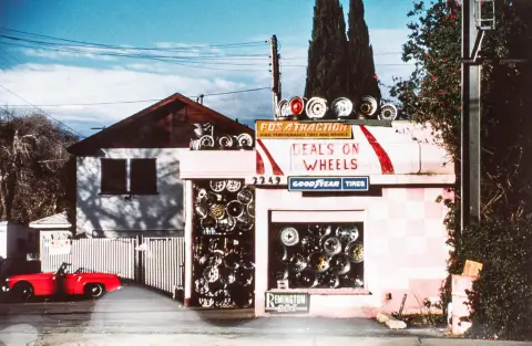 Fontana, Franco – Los Angeles. Tirage Cibachrome sur papier photo. Vintage. Signé, titré et daté au verso. 1990.