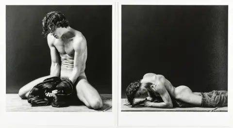Homosexualité - LGBTQ - Manen, Hans van. Nacho Duato. Deux tirages argentiques. Vintages.