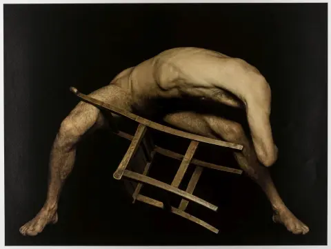 Homosexualité - LGBTQ – Meijer, Rohn. Naked Chair 13. Fine-Art-Print sur papier épais.