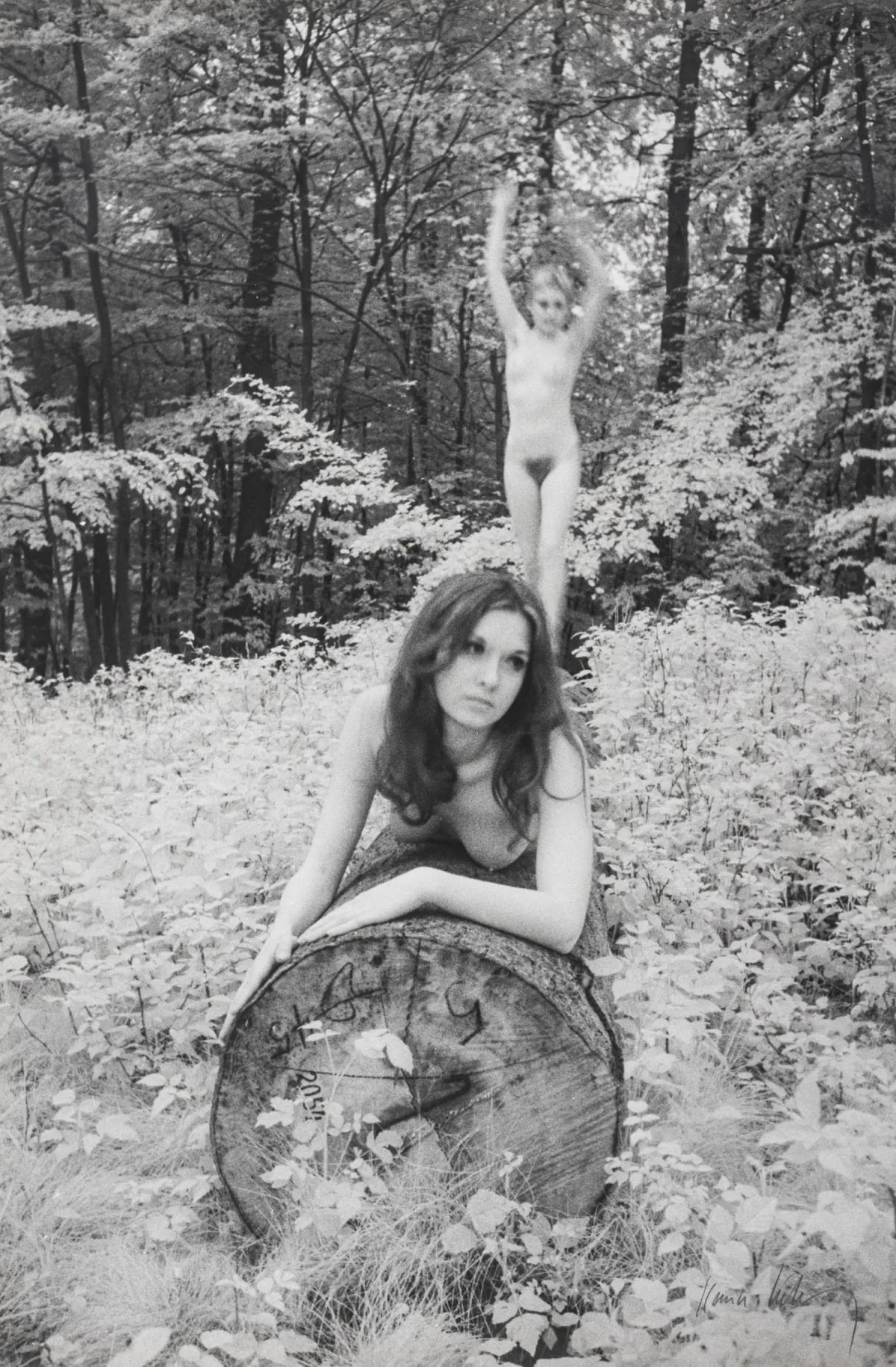 Székessy, Karin – Balance。哑光相纸上的银盐明胶。Vintage。右下角签名,背面有标题和印章。