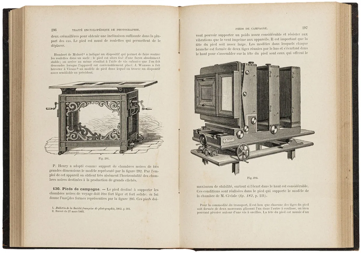 Fotoboeken – Fabre, Charles. Traité encyclopédique de photographie. 4 delen.