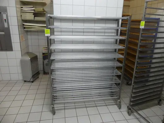 Carrello essiccatore in acciaio inox