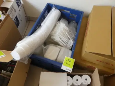 Lote de material de embalaje