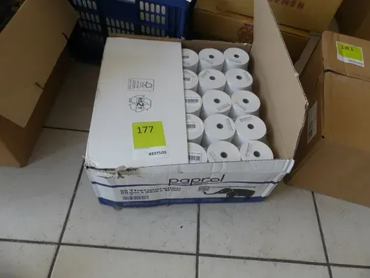 Lote de rollos de papel térmico